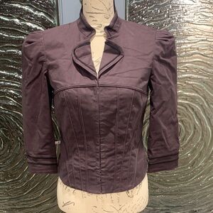 Women’s Halogen Purple Structured Jacket Size S